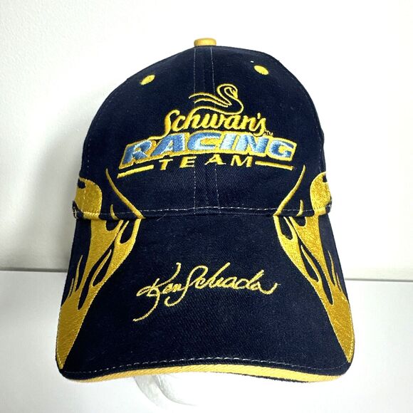 Schwans Racing Team #49 Ken Schrader Adjustable Baseball Cap Hat First Edition - Picture 1 of 13